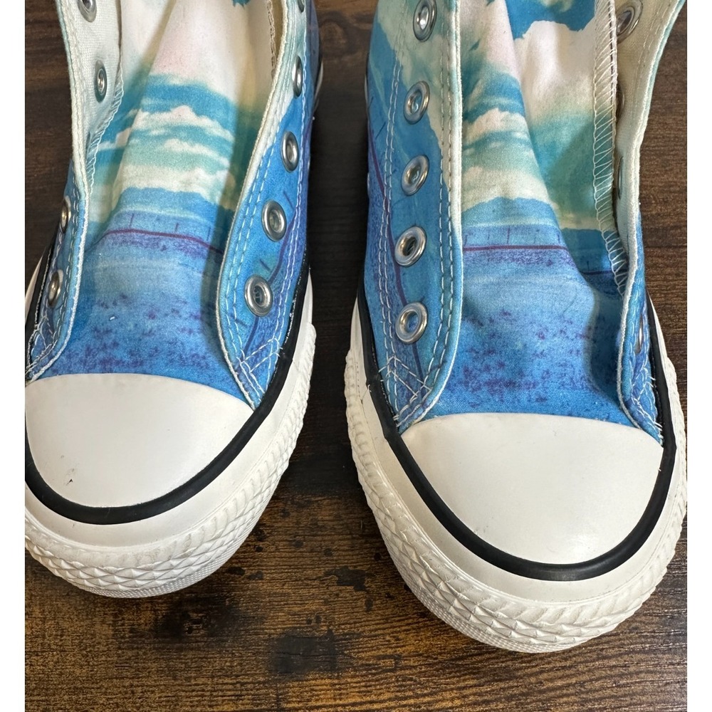 Converse Chuck Taylor All Star High Top Sky Cloud Print Blue Womens 7 551007C - Picture 15 of 16